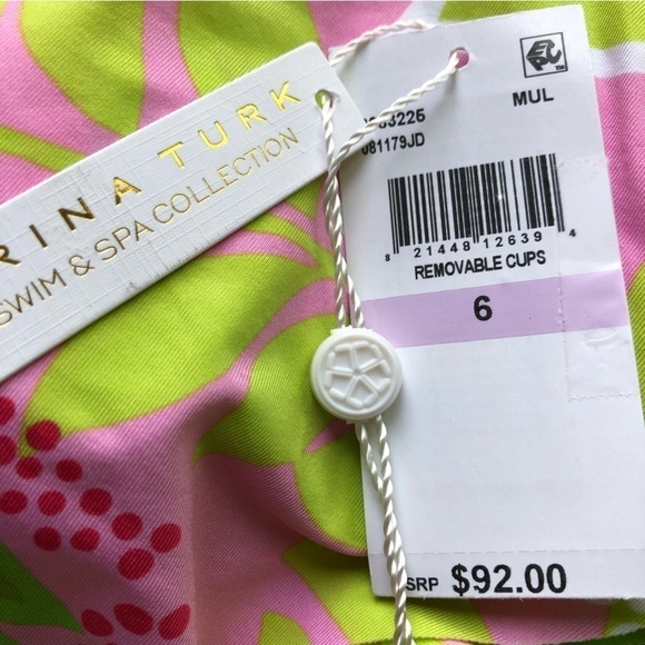 Trina Turk La Palma Ruffled Bandeau High And Waist Bikini Both Size 6 - Picture 7 of 15